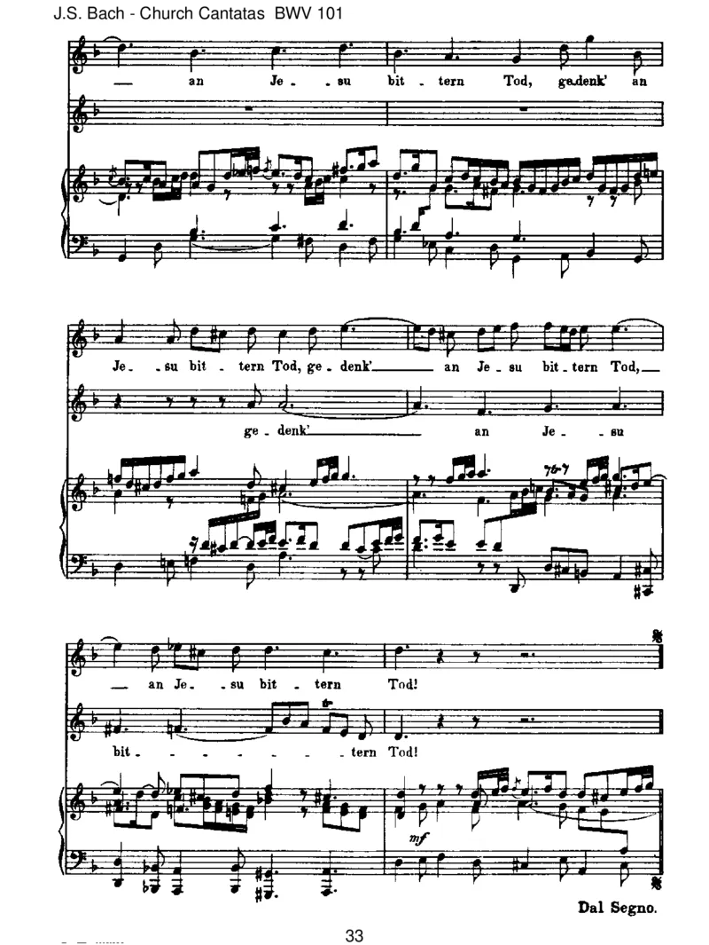 BWV101Nimmvonuns,Herr,dutreuerGott_一万首著名钢琴曲谱哈农贝多芬合集视频教学电子版高清无水印可打印_1古典钢琴知名音乐家谱_巴赫钢琴谱全集_J.S巴赫作品全集