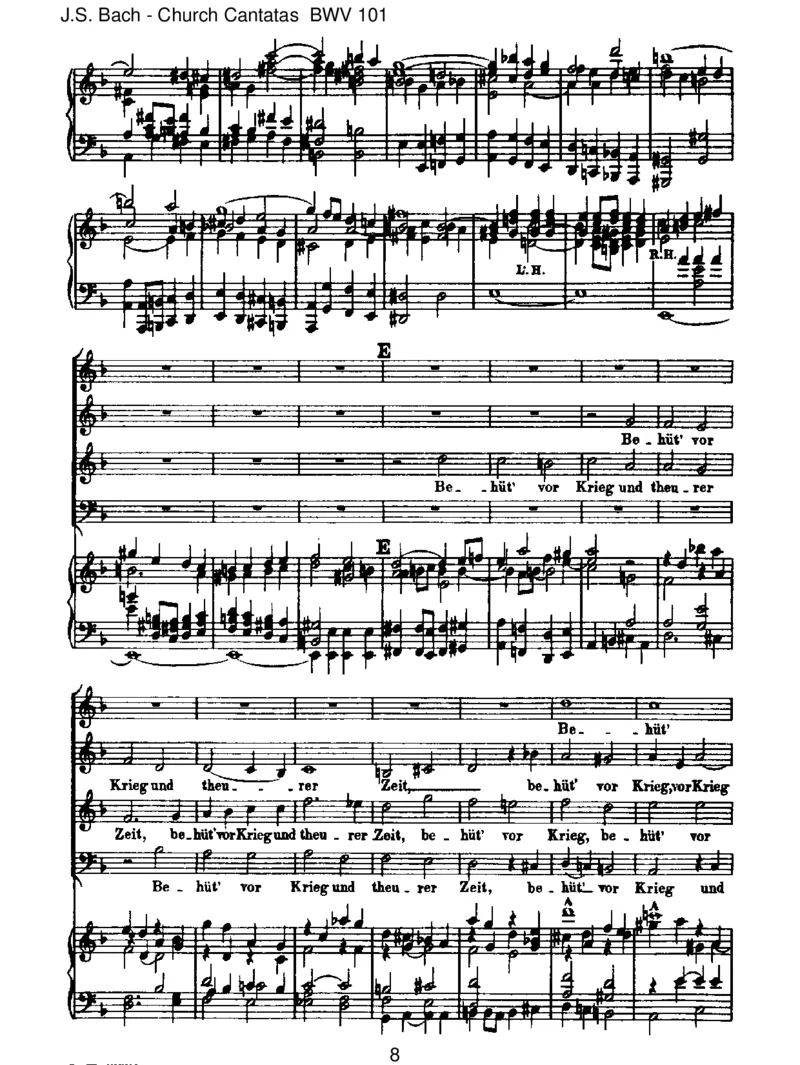 BWV101Nimmvonuns,Herr,dutreuerGott_一万首著名钢琴曲谱哈农贝多芬合集视频教学电子版高清无水印可打印_1古典钢琴知名音乐家谱_巴赫钢琴谱全集_J.S巴赫作品全集