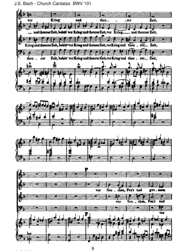 BWV101Nimmvonuns,Herr,dutreuerGott_一万首著名钢琴曲谱哈农贝多芬合集视频教学电子版高清无水印可打印_1古典钢琴知名音乐家谱_巴赫钢琴谱全集_J.S巴赫作品全集