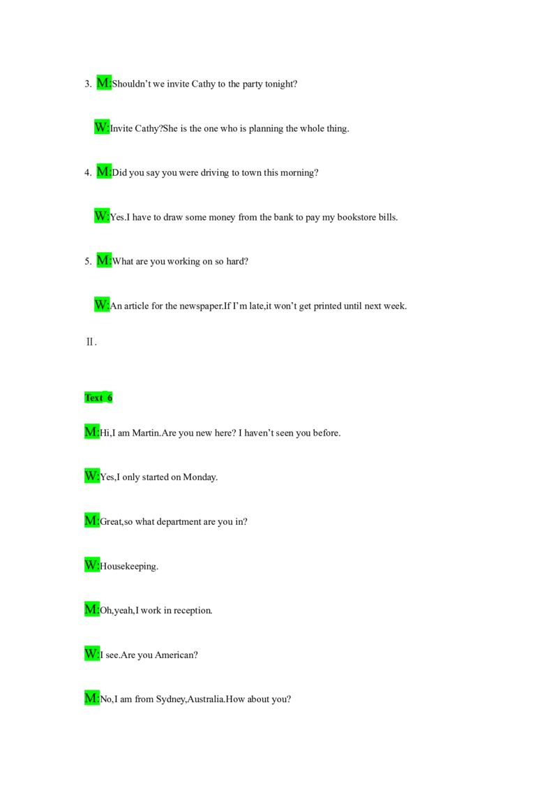 备考2024新高考英语听力(答案+文本)09_2024年5月_01按日期_1号_2024高考英语听力专题（80套模拟训练+历年真题）(附音频）_高考英语听力高分80套模拟训练_177
