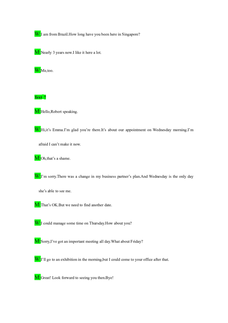 备考2024新高考英语听力(答案+文本)09_2024年5月_01按日期_1号_2024高考英语听力专题（80套模拟训练+历年真题）(附音频）_高考英语听力高分80套模拟训练_177