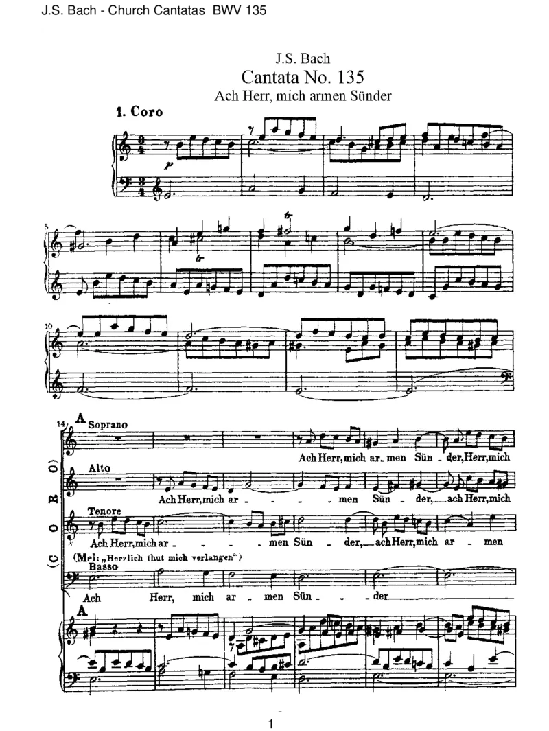 BWV135AchHerr,micharmenS&uuml;nderstrafnicht_一万首著名钢琴曲谱哈农贝多芬合集视频教学电子版高清无水印可打印_1古典钢琴知名音乐家谱_巴赫钢琴谱全集_J.S巴赫作品全集