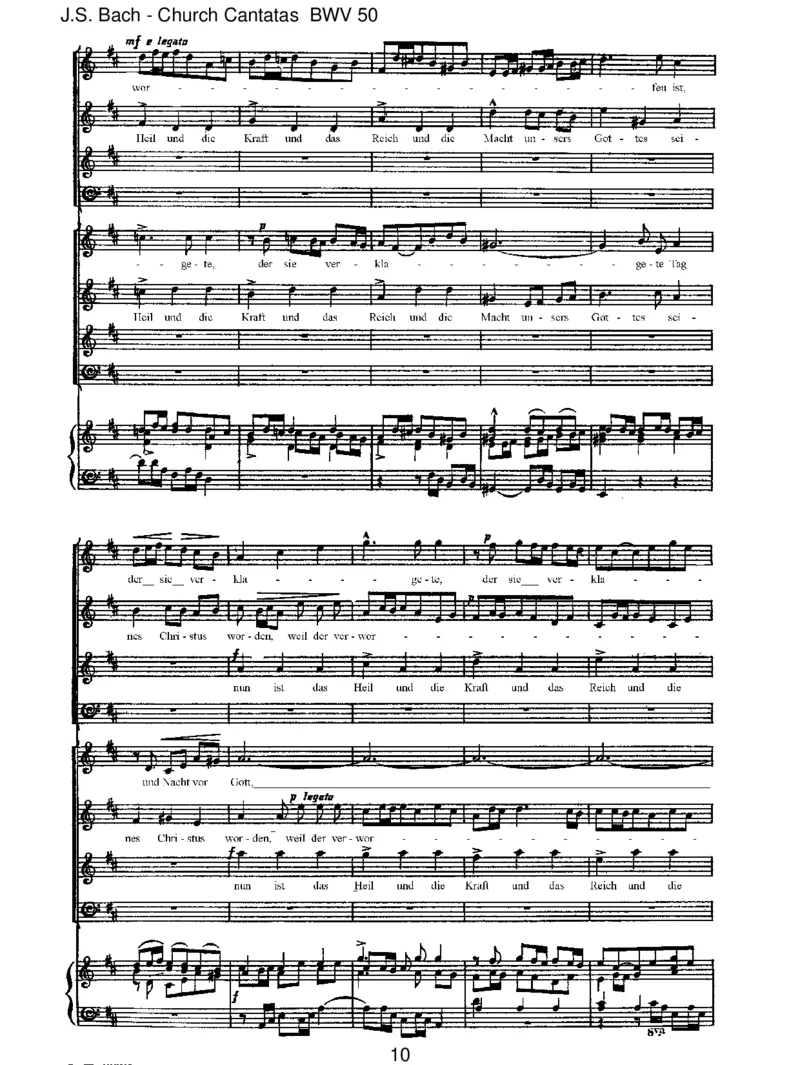 BWV50NunistdasHeilunddieKraft_一万首著名钢琴曲谱哈农贝多芬合集视频教学电子版高清无水印可打印_1古典钢琴知名音乐家谱_巴赫钢琴谱全集_J.S巴赫作品全集_JohannSebastianBach(1685-1750)巴赫