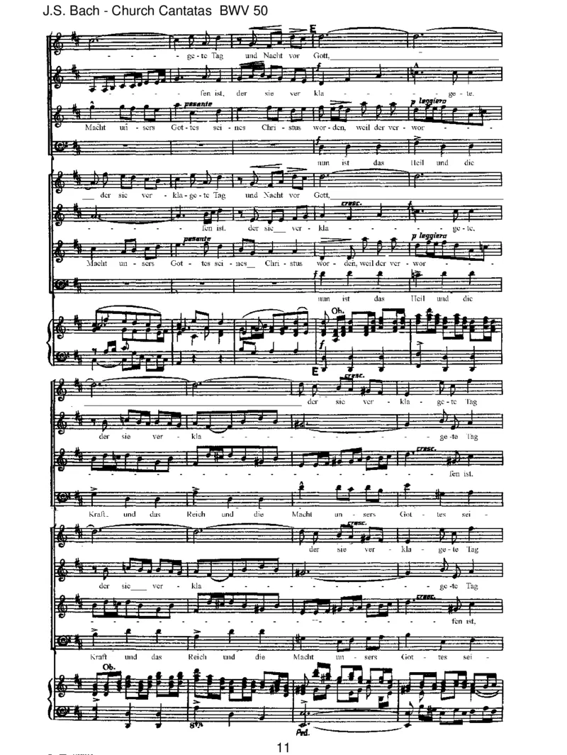 BWV50NunistdasHeilunddieKraft_一万首著名钢琴曲谱哈农贝多芬合集视频教学电子版高清无水印可打印_1古典钢琴知名音乐家谱_巴赫钢琴谱全集_J.S巴赫作品全集_JohannSebastianBach(1685-1750)巴赫