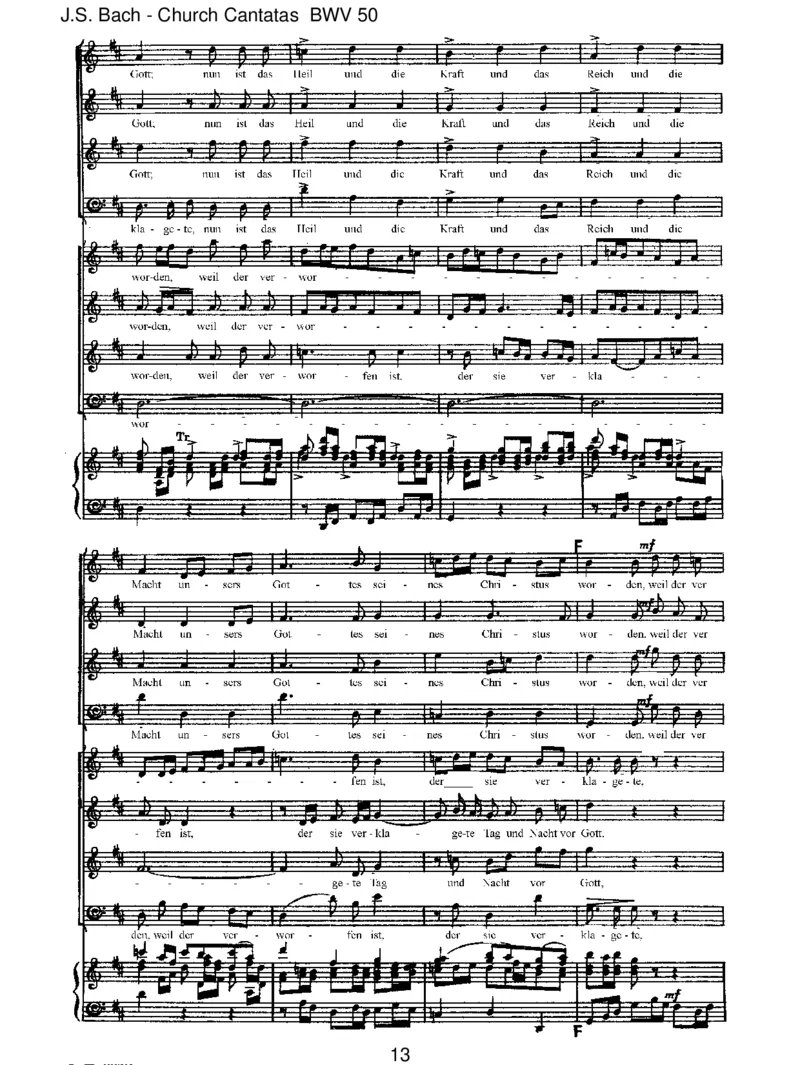 BWV50NunistdasHeilunddieKraft_一万首著名钢琴曲谱哈农贝多芬合集视频教学电子版高清无水印可打印_1古典钢琴知名音乐家谱_巴赫钢琴谱全集_J.S巴赫作品全集_JohannSebastianBach(1685-1750)巴赫