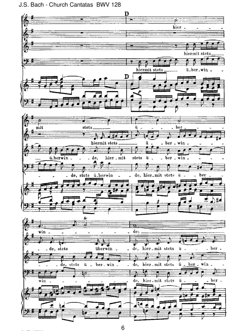 BWV128AufChristiHimmelfahrtallein_一万首著名钢琴曲谱哈农贝多芬合集视频教学电子版高清无水印可打印_1古典钢琴知名音乐家谱_巴赫钢琴谱全集_J.S巴赫作品全集