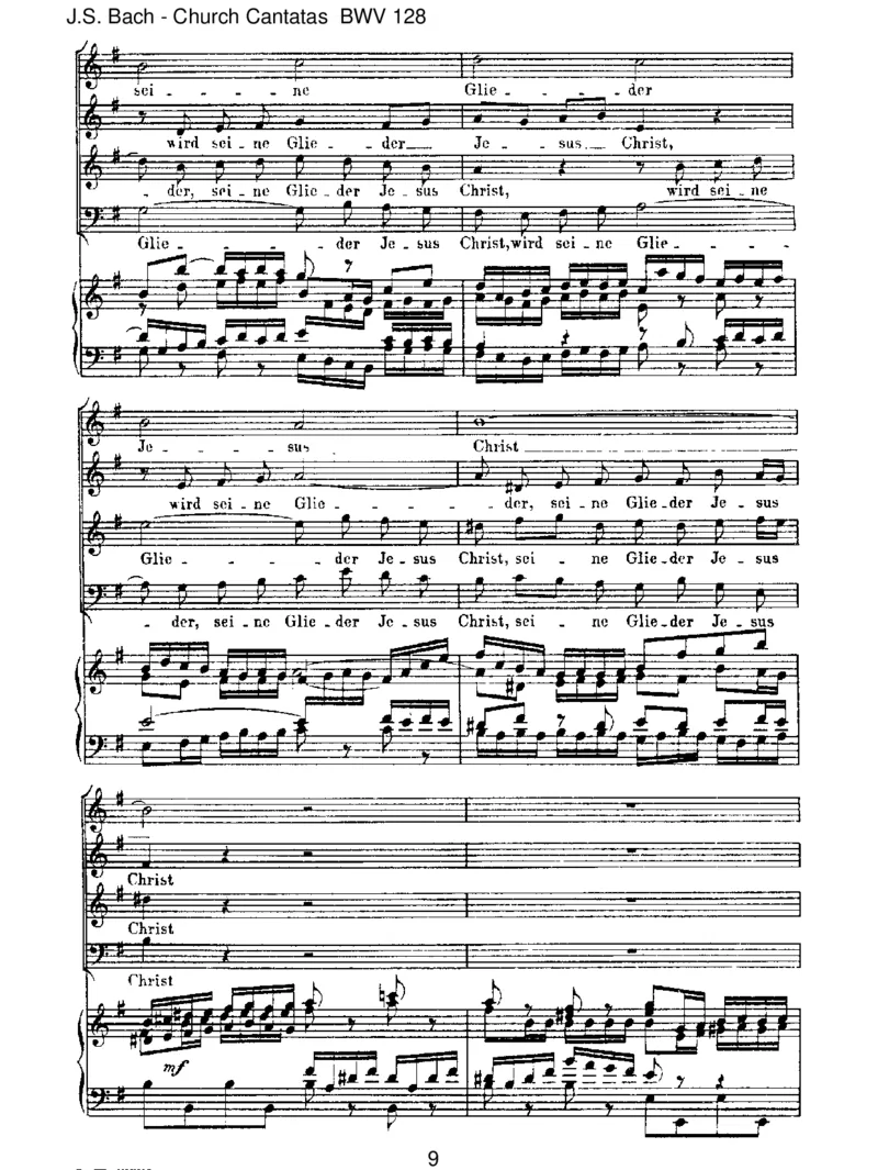 BWV128AufChristiHimmelfahrtallein_一万首著名钢琴曲谱哈农贝多芬合集视频教学电子版高清无水印可打印_1古典钢琴知名音乐家谱_巴赫钢琴谱全集_J.S巴赫作品全集