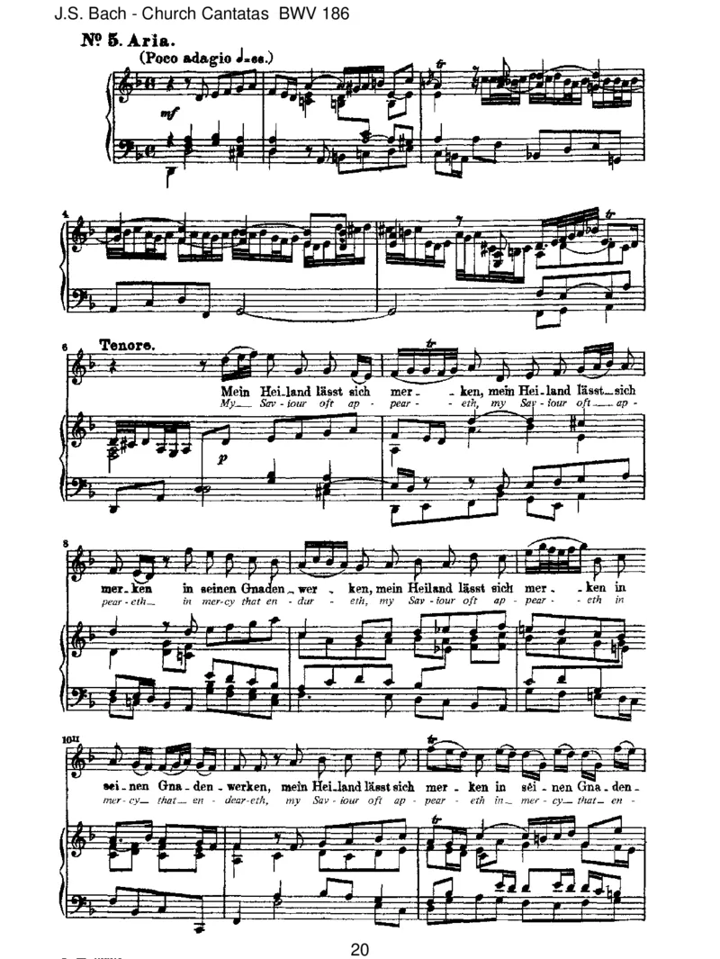 BWV186_rgredich,oSeele,nicht_一万首著名钢琴曲谱哈农贝多芬合集视频教学电子版高清无水印可打印_1古典钢琴知名音乐家谱_巴赫钢琴谱全集_J.S巴赫作品全集_JohannSebastianBach(1685-1750)巴赫
