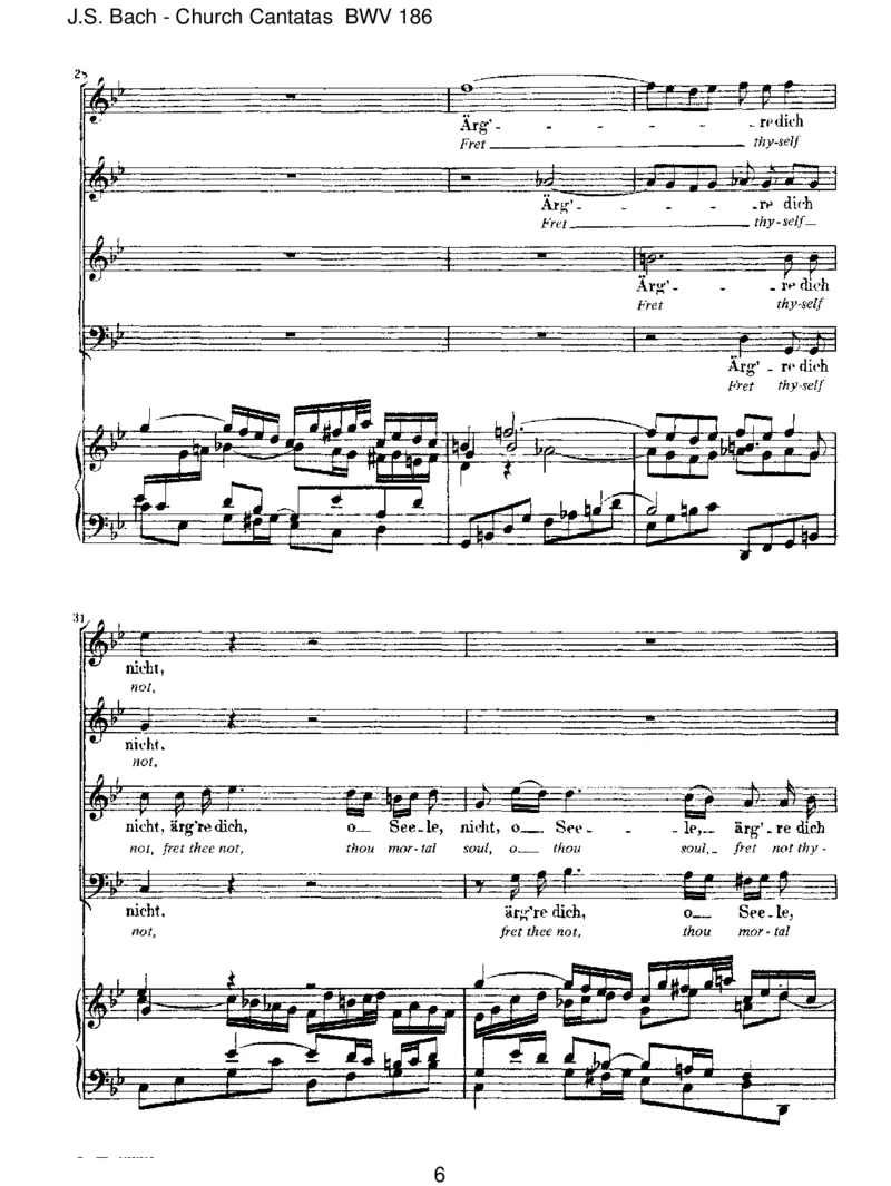 BWV186_rgredich,oSeele,nicht_一万首著名钢琴曲谱哈农贝多芬合集视频教学电子版高清无水印可打印_1古典钢琴知名音乐家谱_巴赫钢琴谱全集_J.S巴赫作品全集_JohannSebastianBach(1685-1750)巴赫