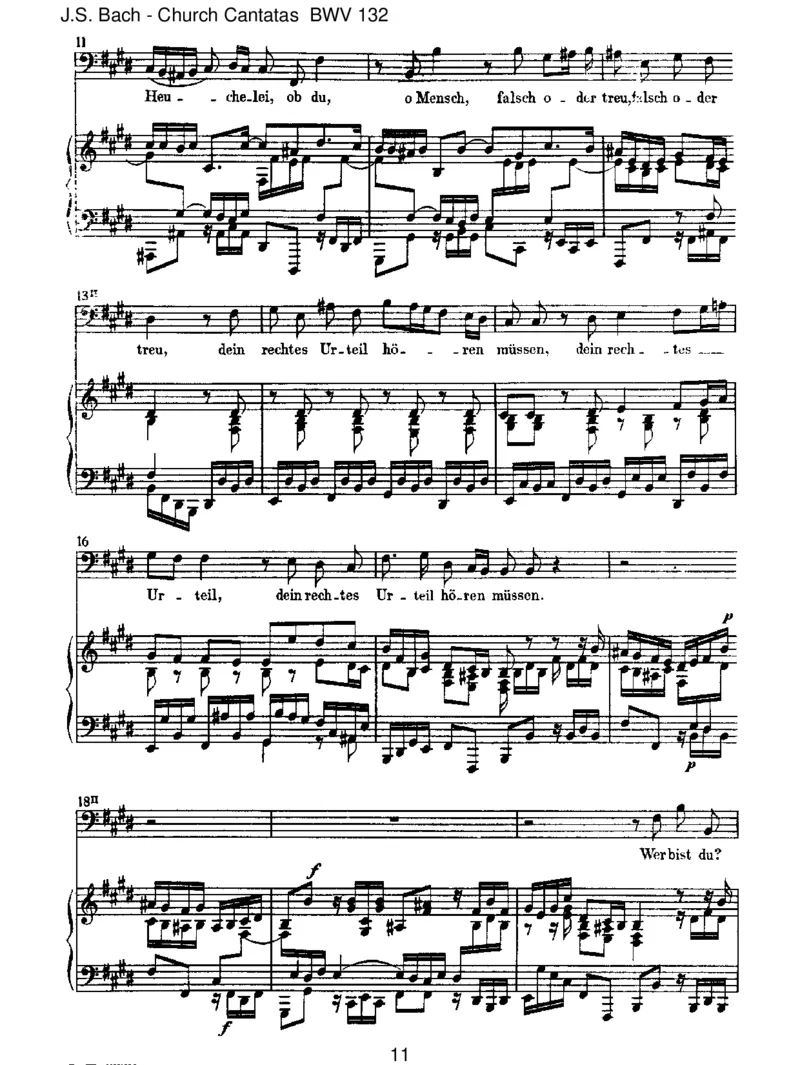 BWV132BereitetdieWege,bereitetdieBahn_一万首著名钢琴曲谱哈农贝多芬合集视频教学电子版高清无水印可打印_1古典钢琴知名音乐家谱_巴赫钢琴谱全集_J.S巴赫作品全集