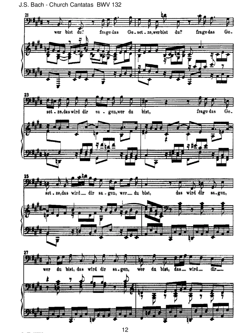 BWV132BereitetdieWege,bereitetdieBahn_一万首著名钢琴曲谱哈农贝多芬合集视频教学电子版高清无水印可打印_1古典钢琴知名音乐家谱_巴赫钢琴谱全集_J.S巴赫作品全集