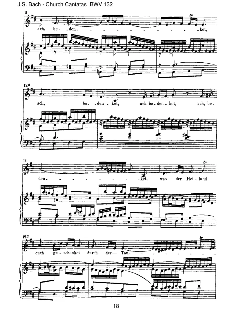 BWV132BereitetdieWege,bereitetdieBahn_一万首著名钢琴曲谱哈农贝多芬合集视频教学电子版高清无水印可打印_1古典钢琴知名音乐家谱_巴赫钢琴谱全集_J.S巴赫作品全集