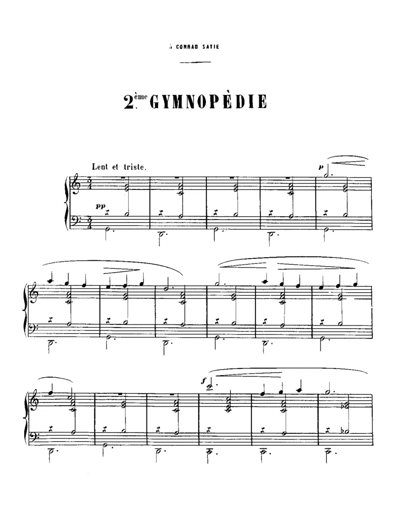 3Gymnopedies_一万首著名钢琴曲谱哈农贝多芬合集视频教学电子版高清无水印可打印_1古典钢琴知名音乐家谱_萨蒂钢琴谱全集