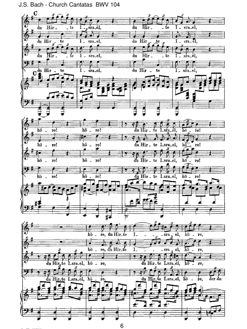 BWV104DuHirteIsrael,h_re_一万首著名钢琴曲谱哈农贝多芬合集视频教学电子版高清无水印可打印_1古典钢琴知名音乐家谱_巴赫钢琴谱全集_J.S巴赫作品全集_JohannSebastianBach(1685-1750)巴赫