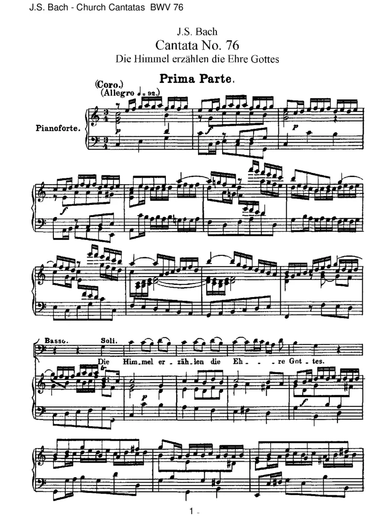 BWV76DieHimmelerz_hlendieEhreGottes_一万首著名钢琴曲谱哈农贝多芬合集视频教学电子版高清无水印可打印_1古典钢琴知名音乐家谱_巴赫钢琴谱全集_J.S巴赫作品全集