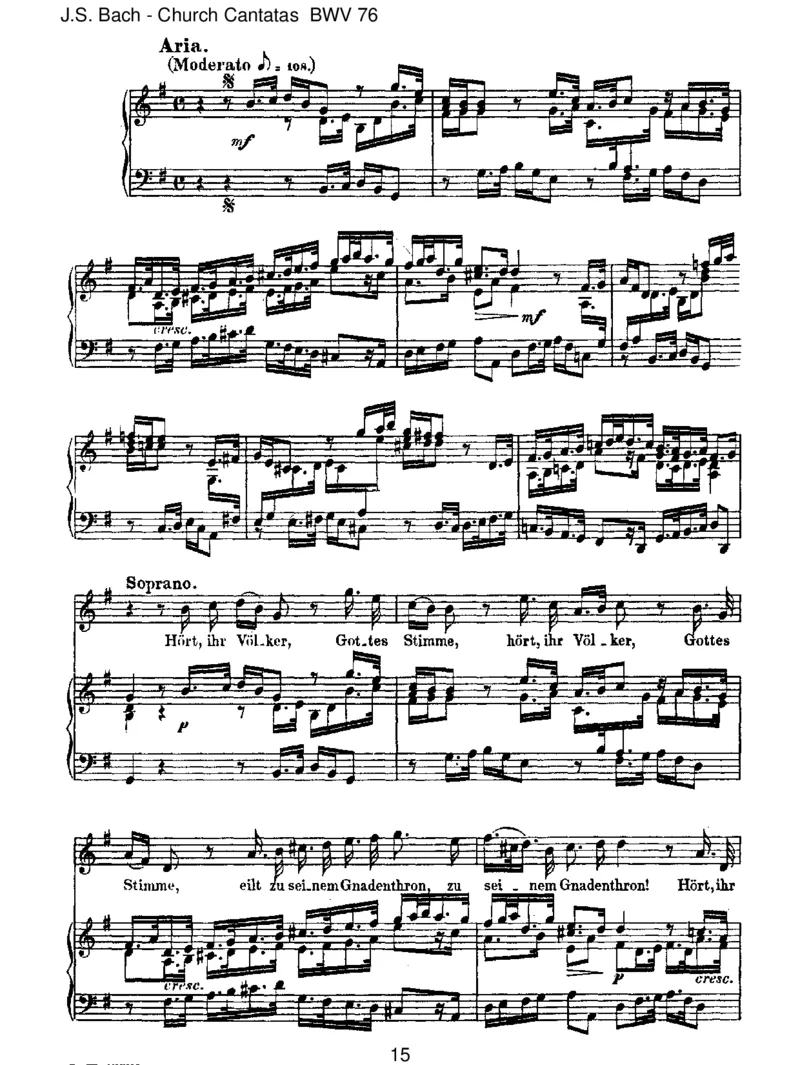 BWV76DieHimmelerz_hlendieEhreGottes_一万首著名钢琴曲谱哈农贝多芬合集视频教学电子版高清无水印可打印_1古典钢琴知名音乐家谱_巴赫钢琴谱全集_J.S巴赫作品全集