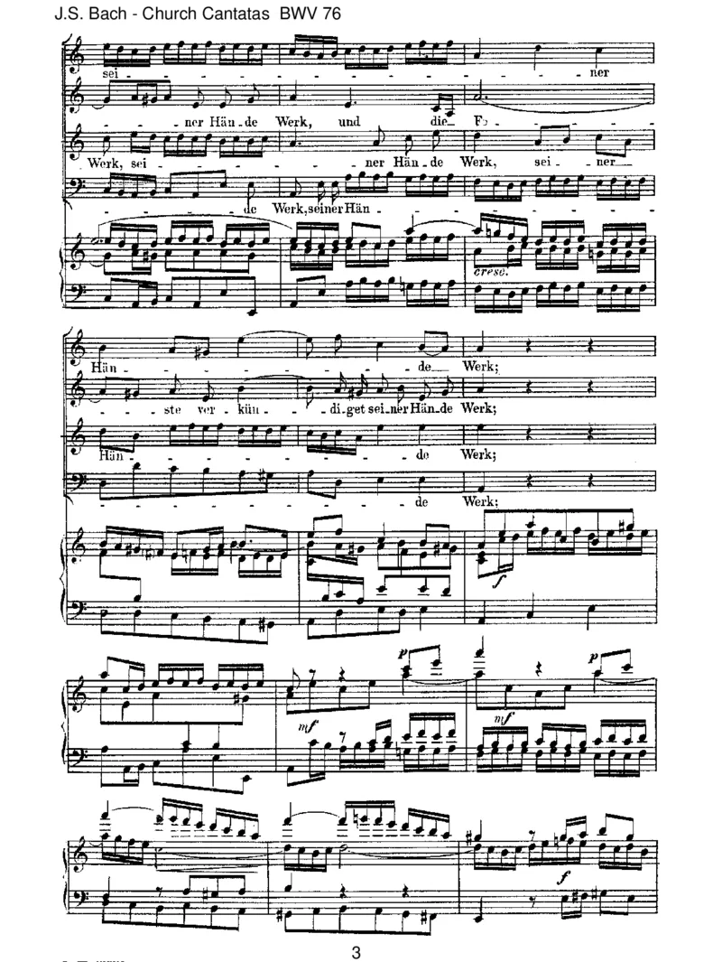 BWV76DieHimmelerz_hlendieEhreGottes_一万首著名钢琴曲谱哈农贝多芬合集视频教学电子版高清无水印可打印_1古典钢琴知名音乐家谱_巴赫钢琴谱全集_J.S巴赫作品全集