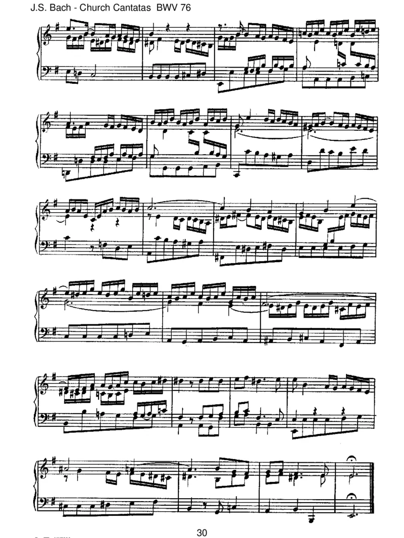 BWV76DieHimmelerz_hlendieEhreGottes_一万首著名钢琴曲谱哈农贝多芬合集视频教学电子版高清无水印可打印_1古典钢琴知名音乐家谱_巴赫钢琴谱全集_J.S巴赫作品全集