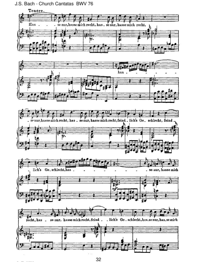 BWV76DieHimmelerz_hlendieEhreGottes_一万首著名钢琴曲谱哈农贝多芬合集视频教学电子版高清无水印可打印_1古典钢琴知名音乐家谱_巴赫钢琴谱全集_J.S巴赫作品全集