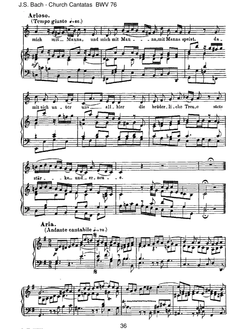 BWV76DieHimmelerz_hlendieEhreGottes_一万首著名钢琴曲谱哈农贝多芬合集视频教学电子版高清无水印可打印_1古典钢琴知名音乐家谱_巴赫钢琴谱全集_J.S巴赫作品全集