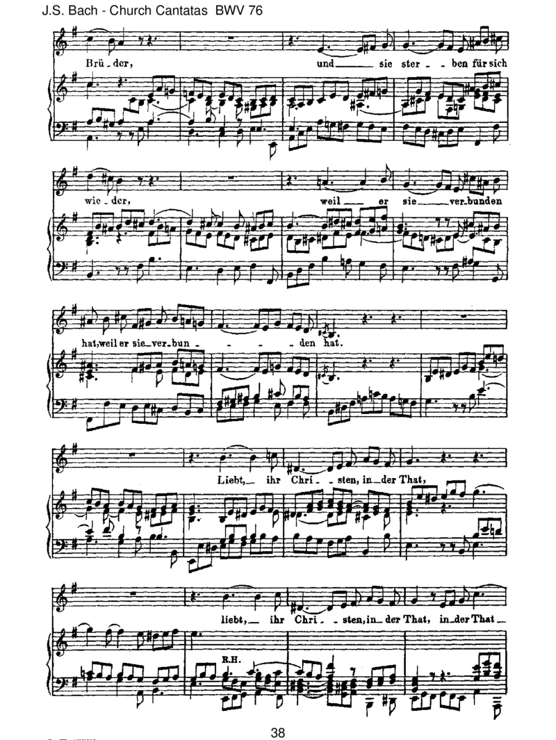 BWV76DieHimmelerz_hlendieEhreGottes_一万首著名钢琴曲谱哈农贝多芬合集视频教学电子版高清无水印可打印_1古典钢琴知名音乐家谱_巴赫钢琴谱全集_J.S巴赫作品全集