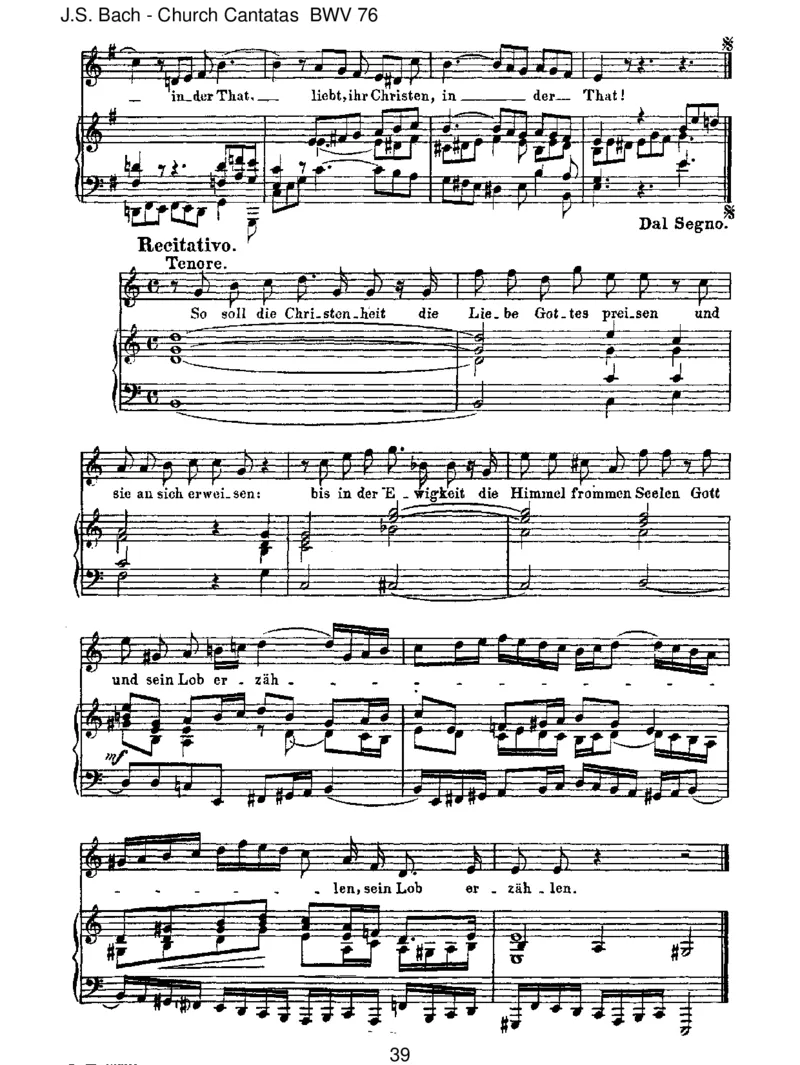 BWV76DieHimmelerz_hlendieEhreGottes_一万首著名钢琴曲谱哈农贝多芬合集视频教学电子版高清无水印可打印_1古典钢琴知名音乐家谱_巴赫钢琴谱全集_J.S巴赫作品全集