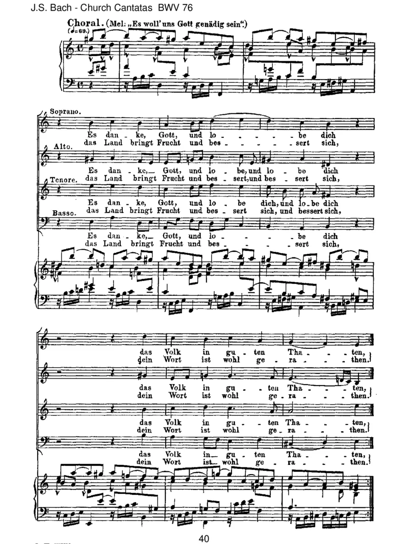 BWV76DieHimmelerz_hlendieEhreGottes_一万首著名钢琴曲谱哈农贝多芬合集视频教学电子版高清无水印可打印_1古典钢琴知名音乐家谱_巴赫钢琴谱全集_J.S巴赫作品全集