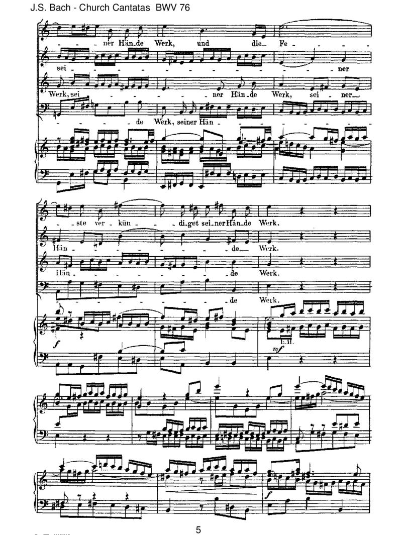 BWV76DieHimmelerz_hlendieEhreGottes_一万首著名钢琴曲谱哈农贝多芬合集视频教学电子版高清无水印可打印_1古典钢琴知名音乐家谱_巴赫钢琴谱全集_J.S巴赫作品全集