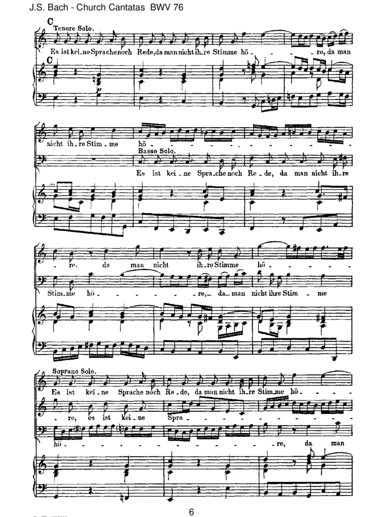 BWV76DieHimmelerz_hlendieEhreGottes_一万首著名钢琴曲谱哈农贝多芬合集视频教学电子版高清无水印可打印_1古典钢琴知名音乐家谱_巴赫钢琴谱全集_J.S巴赫作品全集