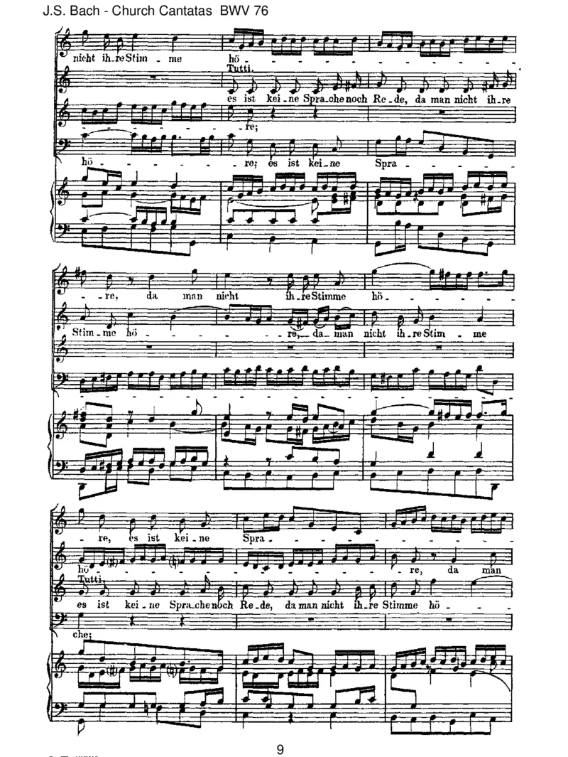 BWV76DieHimmelerz_hlendieEhreGottes_一万首著名钢琴曲谱哈农贝多芬合集视频教学电子版高清无水印可打印_1古典钢琴知名音乐家谱_巴赫钢琴谱全集_J.S巴赫作品全集