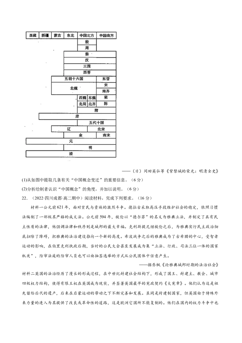第一单元政治制度（B卷&middot;能力提升练）（原卷版）_E015高中全科试卷_历史试题_选修1_1.单元测试_单元测试AB卷2023年