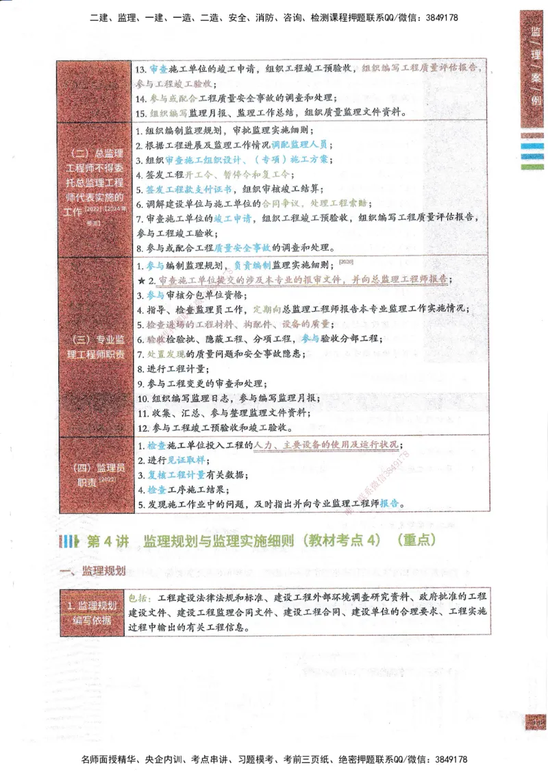 25年土建案例-四色笔记_监理工程师_2025监理工程师_2025年监理工程师SVIP_2025年监理土建案例SVIP_01-精华文档✿电子教材✿历年真题_12-案例《四色笔记》SMR
