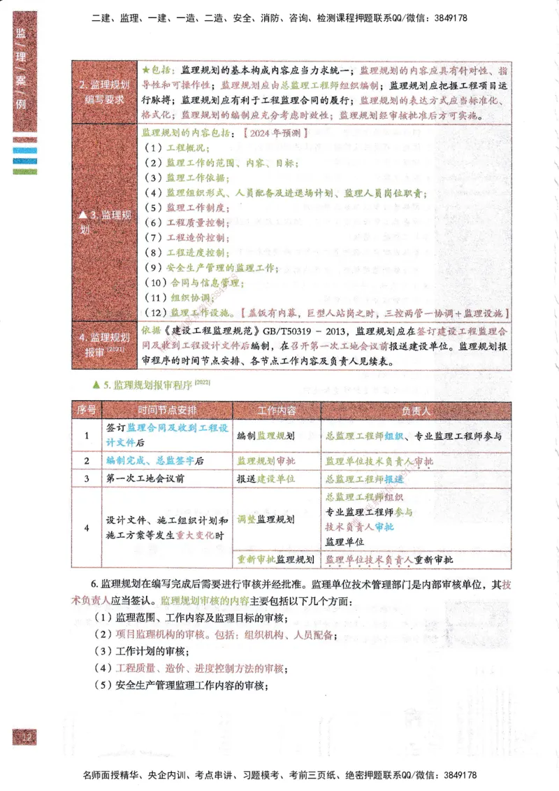25年土建案例-四色笔记_监理工程师_2025监理工程师_2025年监理工程师SVIP_2025年监理土建案例SVIP_01-精华文档✿电子教材✿历年真题_12-案例《四色笔记》SMR