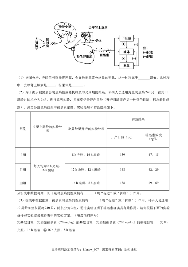 高二生物上学期期中测试卷02（人教版2019选择性必修1）（原卷版）_E015高中全科试卷_生物试题_选修1_3.期中测试_高二生物上学期期中测试卷02（人教版2019选择性必修1）(25207119)