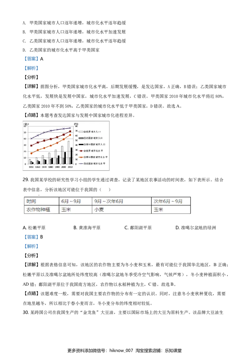 高一下学期期中地理试题（解析版）_E015高中全科试卷_地理试题_必修2_3.期中试卷_高一下学期期中地理试题08
