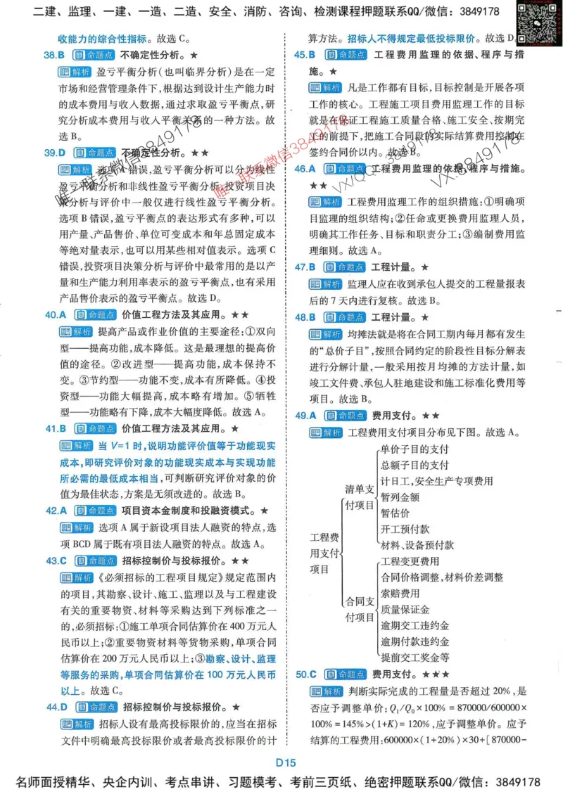 25监理交通控制-近5年真题详解+点睛卷-答案_监理工程师_2025监理工程师_2025年监理工程师SVIP_2025年监理交通控制SVIP_05-考前密训✿央企特训✿机构普押