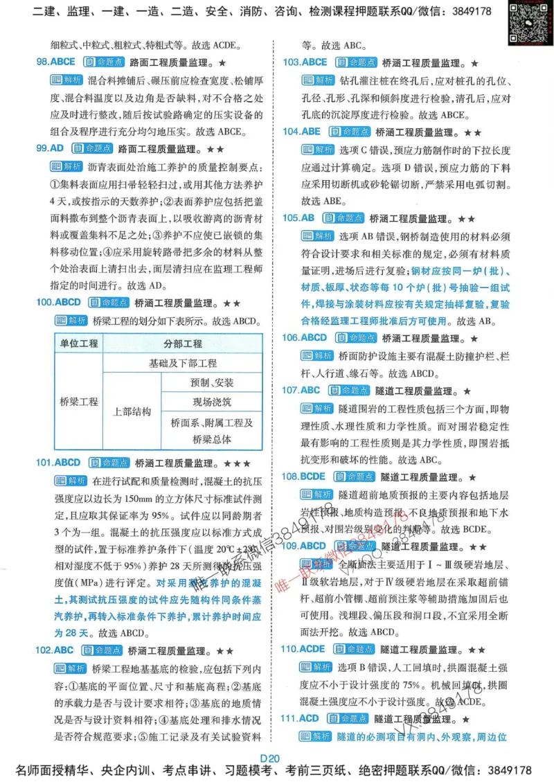 25监理交通控制-近5年真题详解+点睛卷-答案_监理工程师_2025监理工程师_2025年监理工程师SVIP_2025年监理交通控制SVIP_05-考前密训✿央企特训✿机构普押