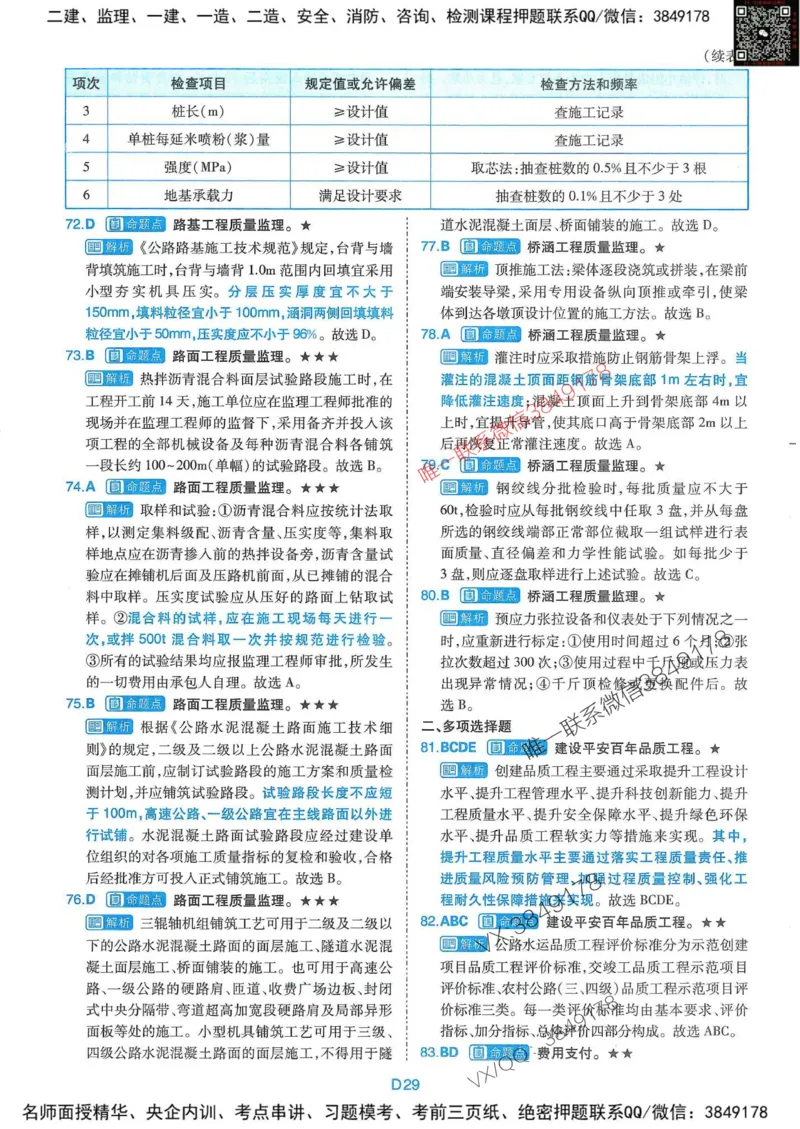 25监理交通控制-近5年真题详解+点睛卷-答案_监理工程师_2025监理工程师_2025年监理工程师SVIP_2025年监理交通控制SVIP_05-考前密训✿央企特训✿机构普押