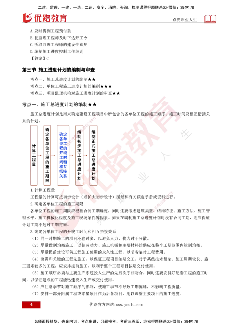 25年《进度控制（土建）》第6章讲义（打印版）_监理工程师_2025监理工程师_2025年监理工程师SVIP_2025年监理土建控制SVIP_02-基础精讲✿高端面授✿深度强化