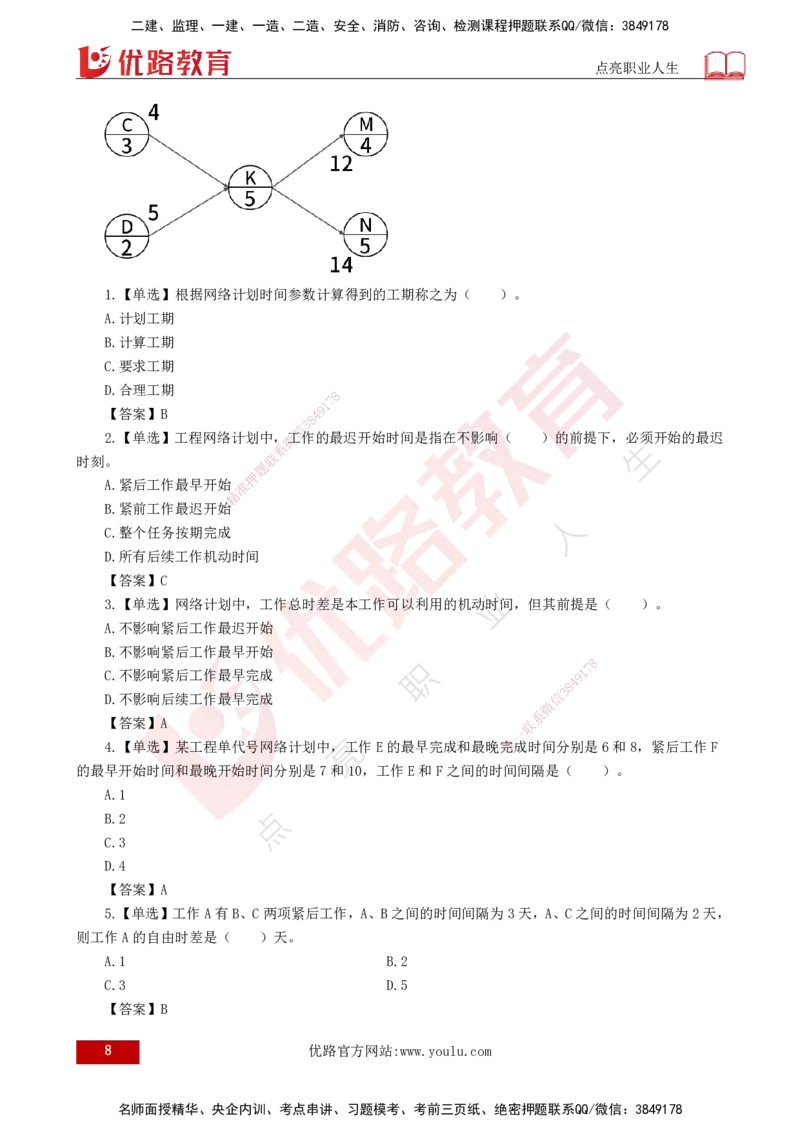25年《进度控制（土建）》第3章讲义（打印版）_监理工程师_2025监理工程师_2025年监理工程师SVIP_2025年监理土建控制SVIP_02-基础精讲✿高端面授✿深度强化
