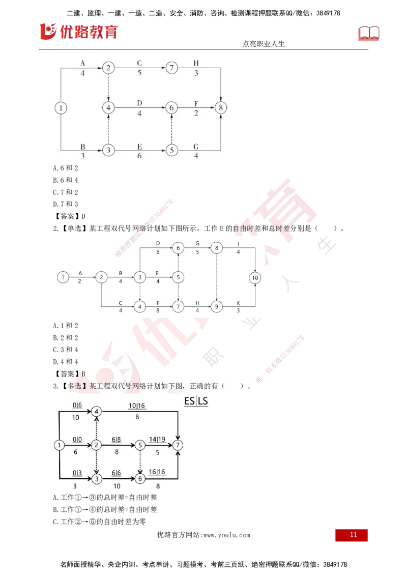 25年《进度控制（土建）》第3章讲义（打印版）_监理工程师_2025监理工程师_2025年监理工程师SVIP_2025年监理土建控制SVIP_02-基础精讲✿高端面授✿深度强化