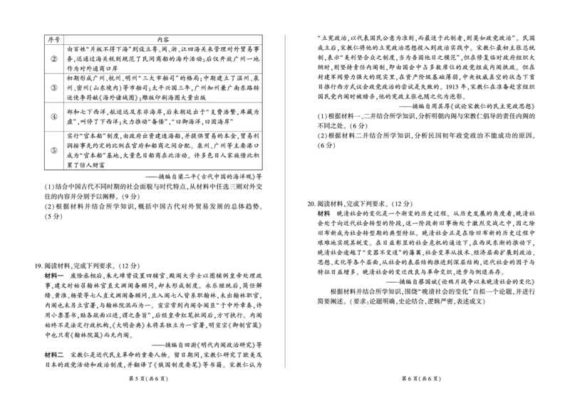 河南省百师联盟2028届高一上学期12月联考历史_2024-2025高一（7-7月题库）_2026年1月高一_260105河南省百师联盟2028届高一上学期12月联考（全）