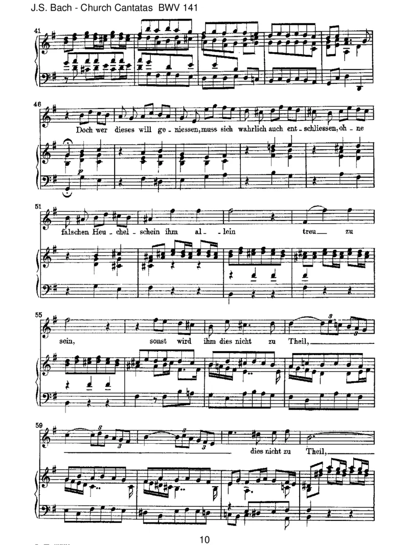 BWV141Dasistjegewisslichwahr(Spurious,byTelemann)_一万首著名钢琴曲谱哈农贝多芬合集视频教学电子版高清无水印可打印_1古典钢琴知名音乐家谱_巴赫钢琴谱全集_J.S巴赫作品全集