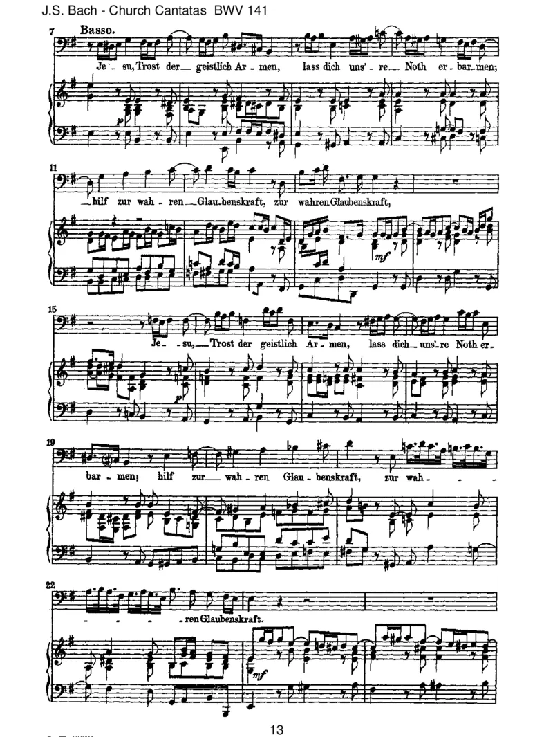 BWV141Dasistjegewisslichwahr(Spurious,byTelemann)_一万首著名钢琴曲谱哈农贝多芬合集视频教学电子版高清无水印可打印_1古典钢琴知名音乐家谱_巴赫钢琴谱全集_J.S巴赫作品全集