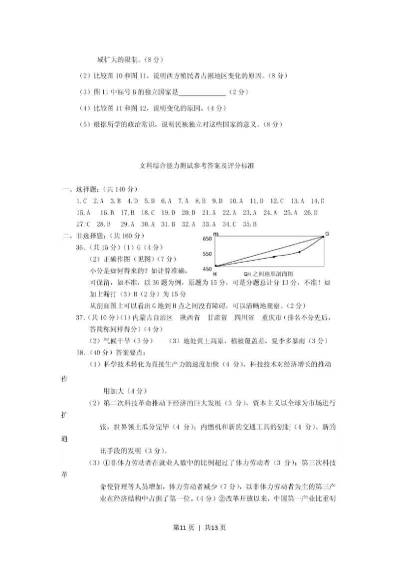 2001年辽宁高考文科综合真题及答案(图片版)_历史高考真题试卷_旧1990-2007&middot;高考历史真题_1990-2007&middot;高考历史真题&middot;PDF_2001-2007年各地文综历年真题_辽宁