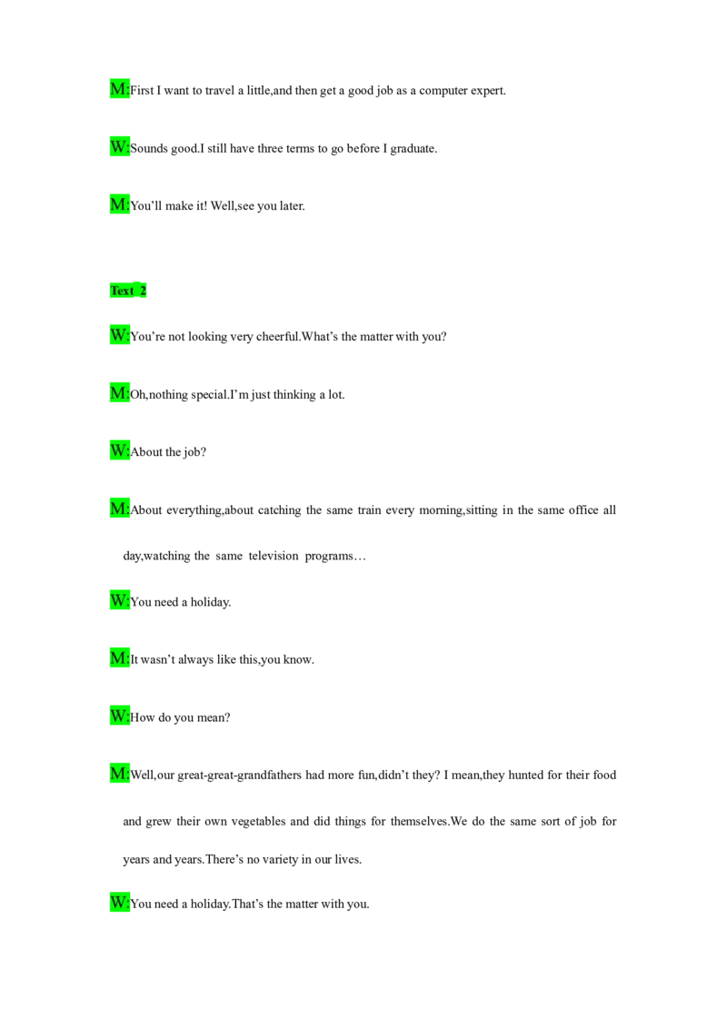 备考2024新高考英语听力(答案+文本)03_2024年5月_01按日期_1号_2024高考英语听力专题（80套模拟训练+历年真题）(附音频）_高考英语听力高分80套模拟训练_87