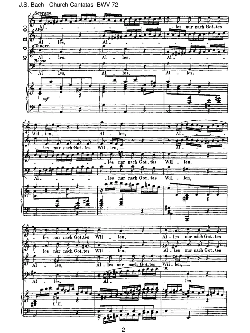 BWV72AllesnurnachGottesWillen_一万首著名钢琴曲谱哈农贝多芬合集视频教学电子版高清无水印可打印_1古典钢琴知名音乐家谱_巴赫钢琴谱全集_J.S巴赫作品全集_JohannSebastianBach(1685-1750)巴赫