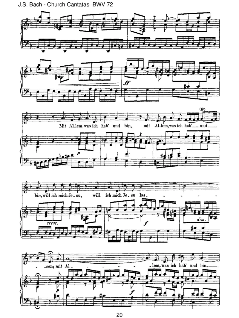 BWV72AllesnurnachGottesWillen_一万首著名钢琴曲谱哈农贝多芬合集视频教学电子版高清无水印可打印_1古典钢琴知名音乐家谱_巴赫钢琴谱全集_J.S巴赫作品全集_JohannSebastianBach(1685-1750)巴赫