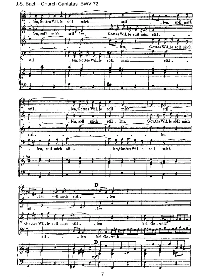 BWV72AllesnurnachGottesWillen_一万首著名钢琴曲谱哈农贝多芬合集视频教学电子版高清无水印可打印_1古典钢琴知名音乐家谱_巴赫钢琴谱全集_J.S巴赫作品全集_JohannSebastianBach(1685-1750)巴赫
