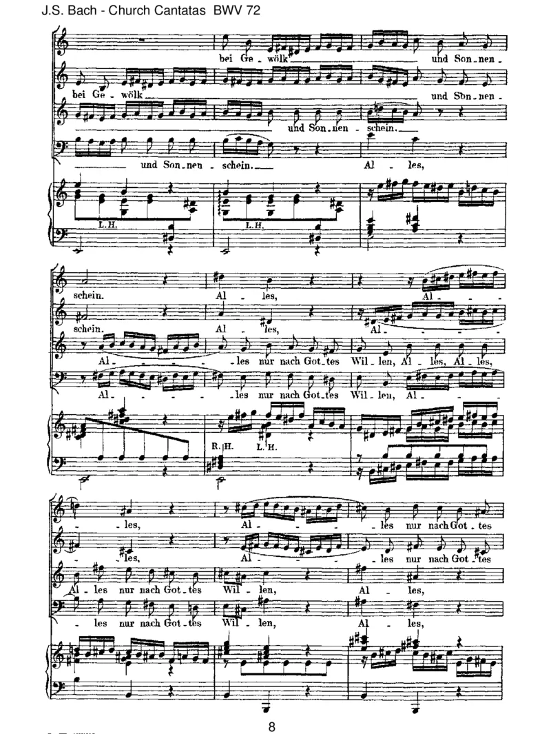 BWV72AllesnurnachGottesWillen_一万首著名钢琴曲谱哈农贝多芬合集视频教学电子版高清无水印可打印_1古典钢琴知名音乐家谱_巴赫钢琴谱全集_J.S巴赫作品全集_JohannSebastianBach(1685-1750)巴赫